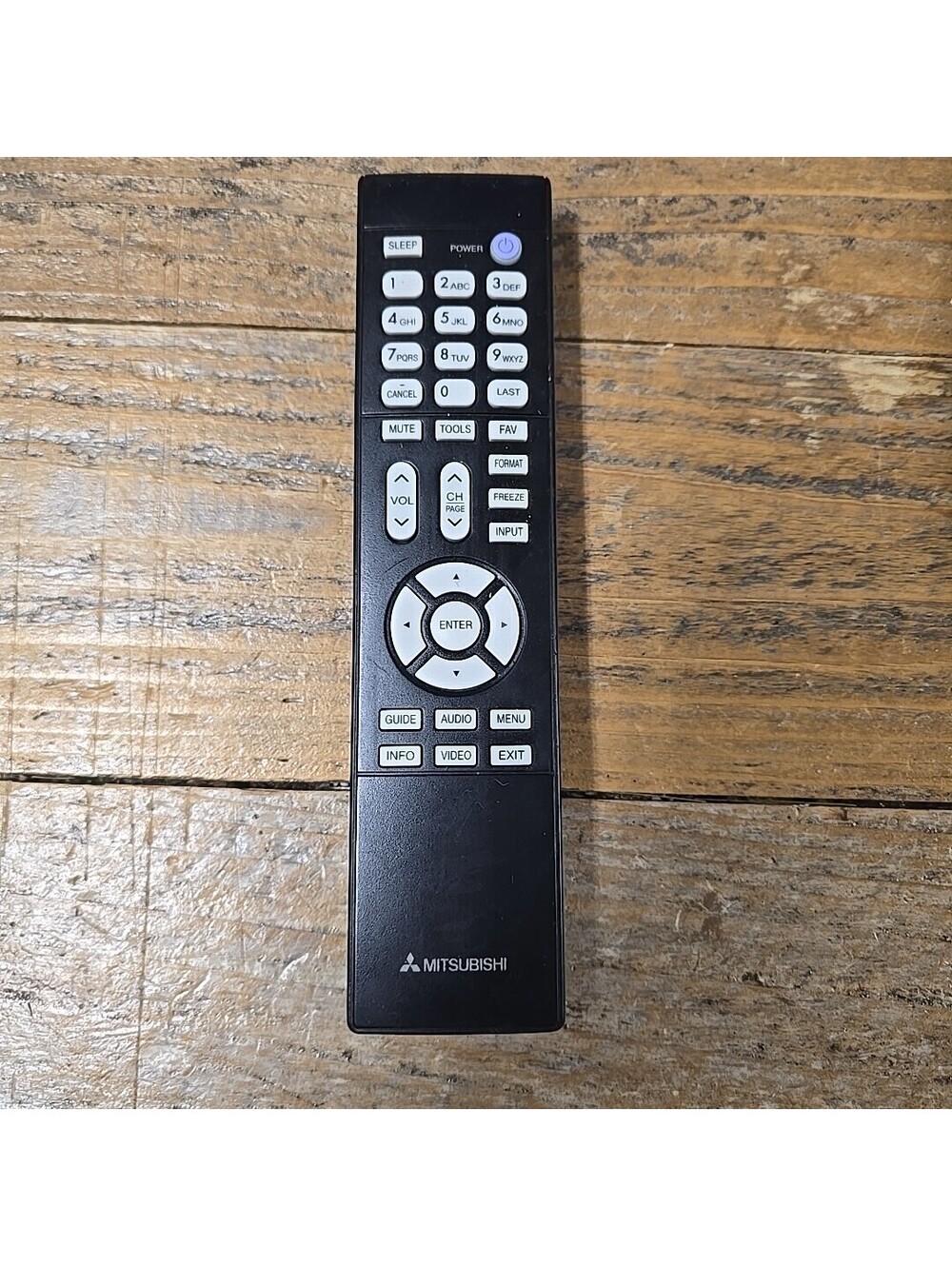 Genuine Mitsubishi 3338BC0-R Black Replacement Remote Control For TV